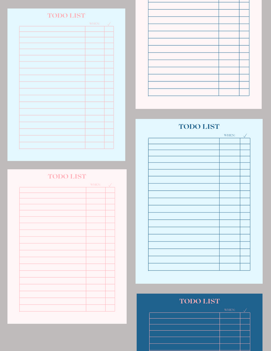 Pink & Blue Todo Pack